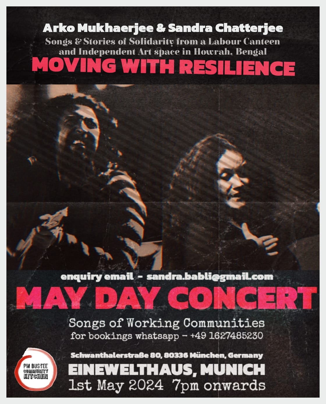 MAY DAY CONCERT – SONGS OF WORKING COMMUNITIES